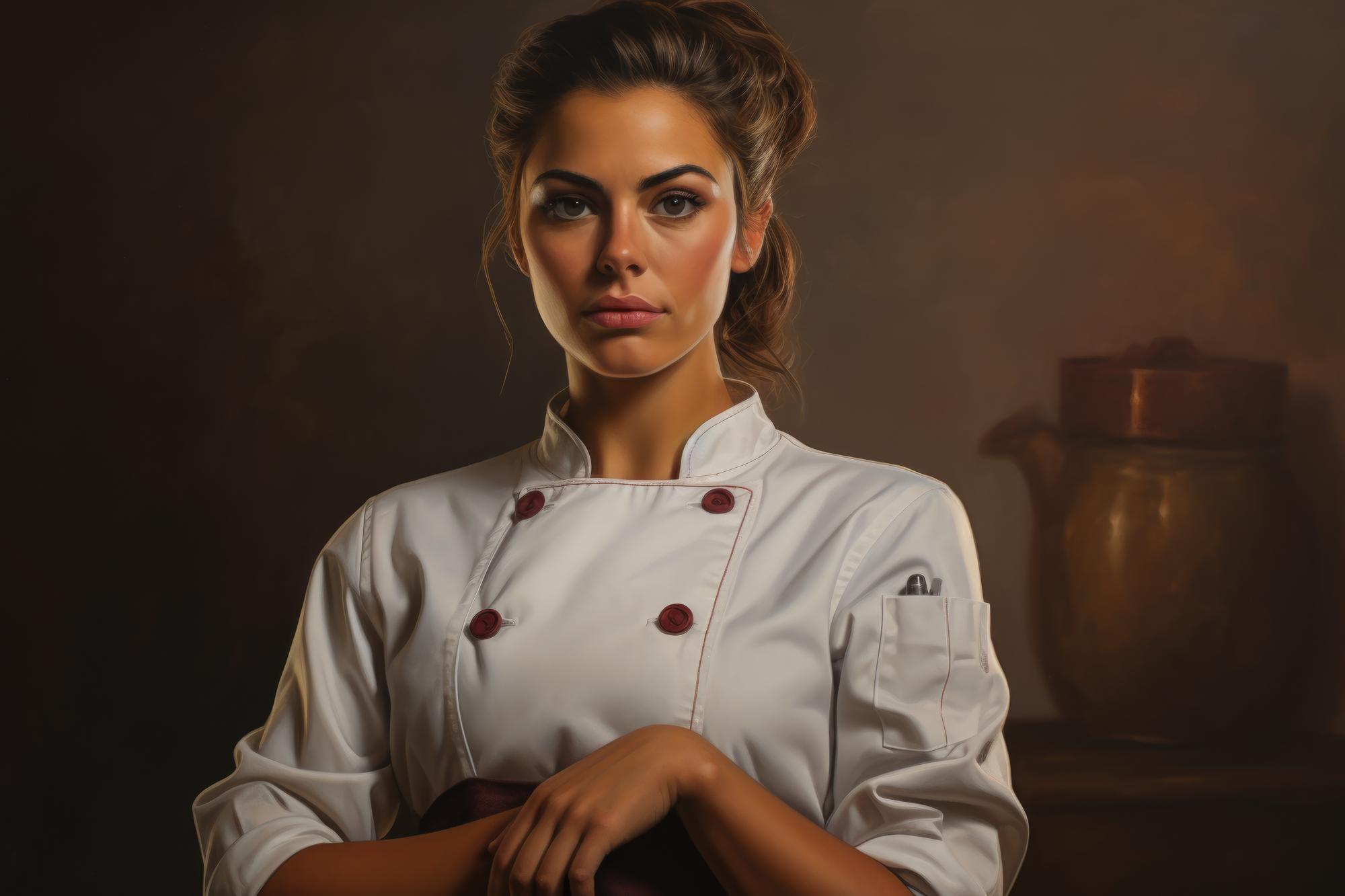 portret szefa kuchni z doświadczeniem rzemieślniczym